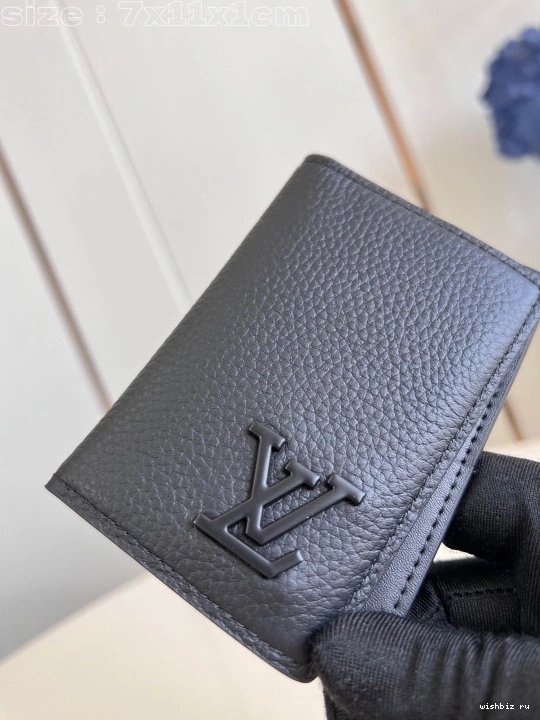 WIS Pocket VUITTON Organizer-7.5*11.1*1 cm LOUIS 0823